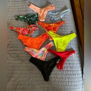 BUNDLE NEVER WORN BOTTOMS TOPS BATHING SUITS
